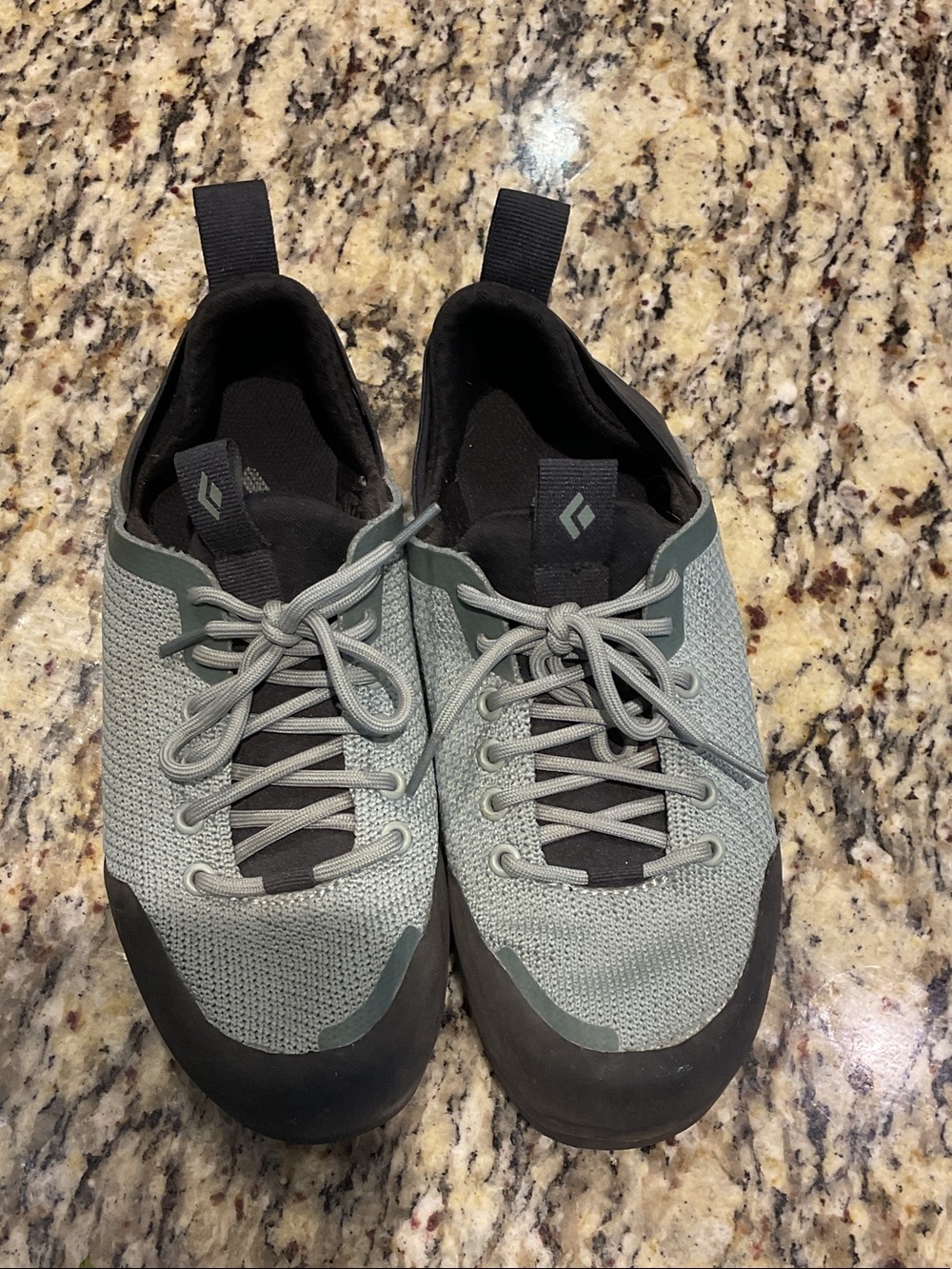 Black Diamond Session Approach Light Gray Knit Lace-Up Shoes Women’s Sz 7.5